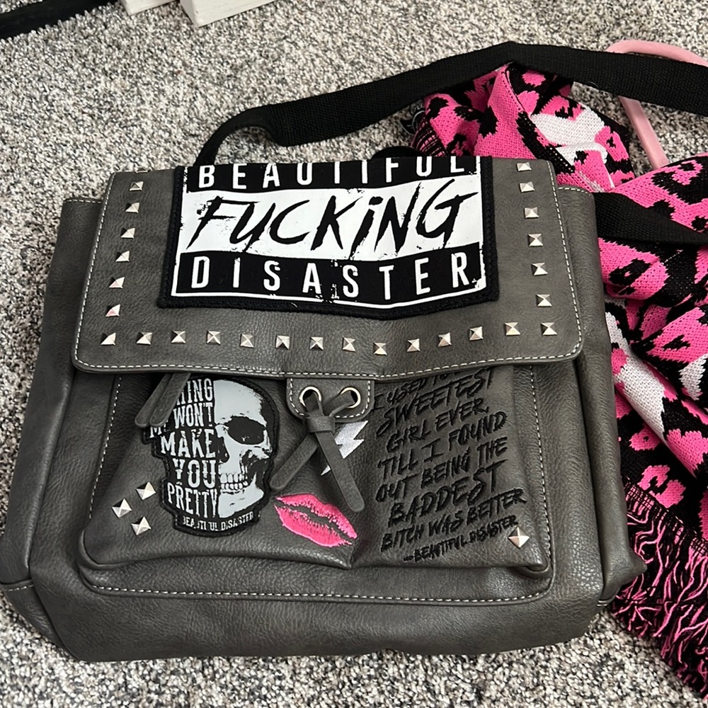 COPY - Beautiful Disaster Backpack & Scarf